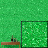 Vert brillant avec étoiles étincelantes