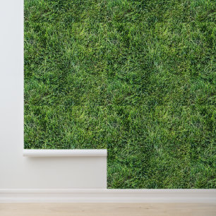 Papier Peint Vert herbe vraie texture photo motif arrière-plan