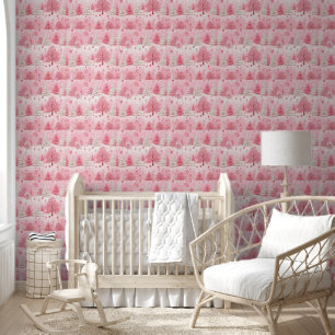 Papier Peint Vibes d'hiver Pink Enchanted