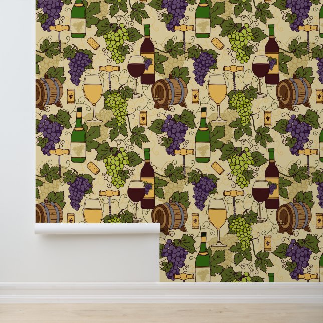 Papier Peint Vignobles et bar à vin (Application)