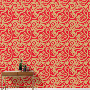 Papier Peint Viking Celtic Intertwining Motif animal