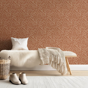 Papier Peint Vins Wavy Sketchy / rouille de cidre épicée