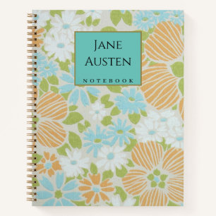 Papier peint vintage des années 70 Carnet personna