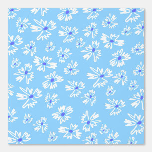 Papier peint VINTAGE FLORAL BLEU