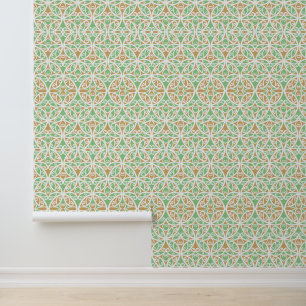 Papier Peint Vintage Maori Nouvelle-Zélande Motif d'art tribal