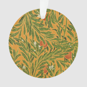 Papier peint Vintage Orange Tree Motif Art Nouveau