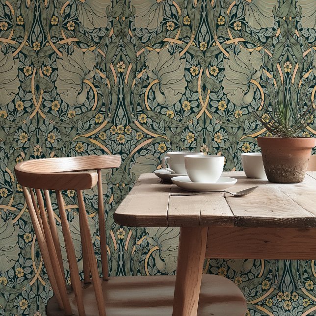 Papier Peint Vintage Pimpernel William Morris Floral (Créateur téléchargé)