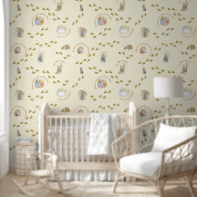 Papier peint vintage pour la nurserie de Pierre La