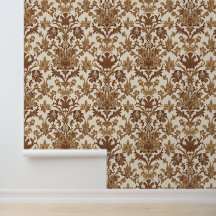 Vintage William Morris Venetian Floral Brown White