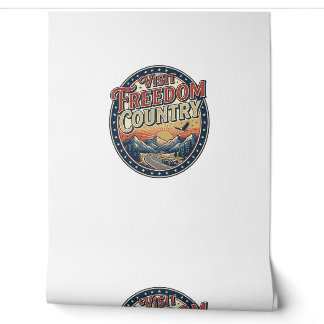 Papier Peint Visitez le pays de la liberté Patriotique Patrioti