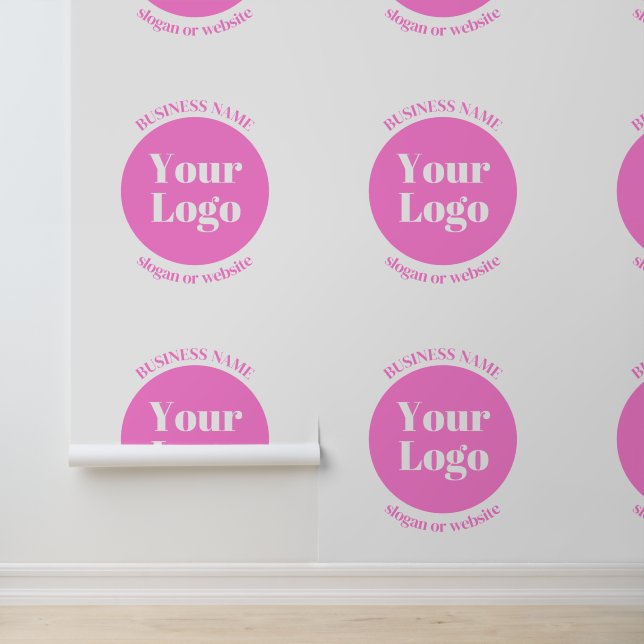 Papier Peint Votre logo d'entreprise et votre Modèle de texte m (Application)