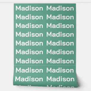 Papier Peint VOTRE NOM Couleur personnalisée répétée