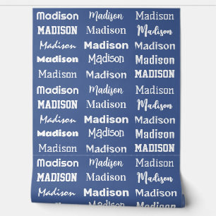 Papier Peint VOTRE NOM Couleur personnalisée répétée