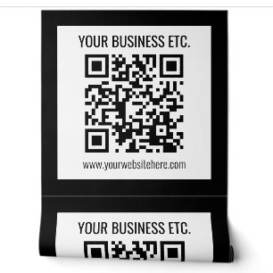 Papier Peint Votre nom d'entreprise et votre code QR modifié