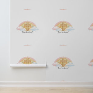 Papier Peint Vous êtes aimé Création aquarelle soleil levant