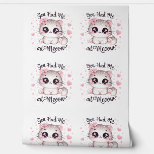 Papier Peint Vous m'aviez chez Meoow Kawaii Cat Cute Pastel Kit