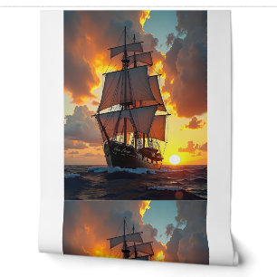 Papier Peint Voyage au coucher du soleil de la Cisa Verna