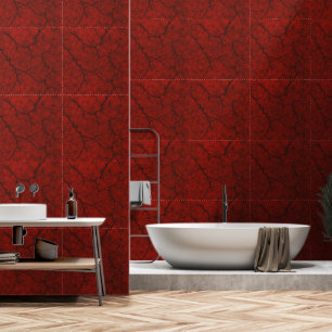 Papier Peint Wallpaper - red marble