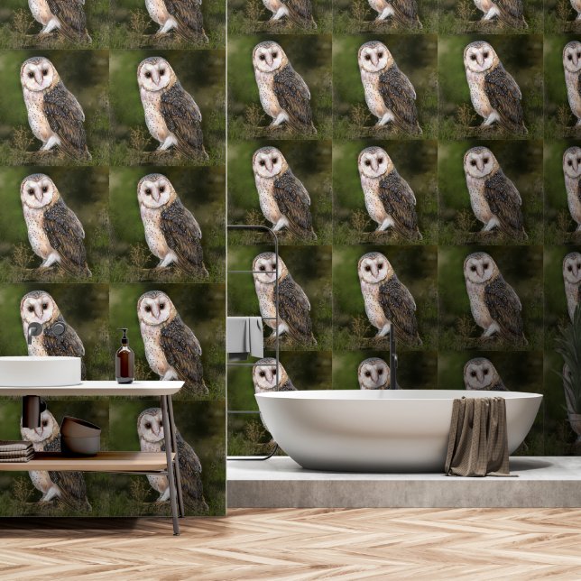 Papier Peint Western Barn Owl (Salle de bain)