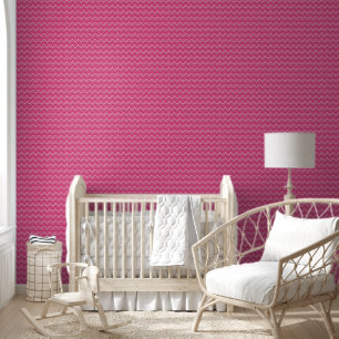 Papier Peint Zag rose moderne Zig