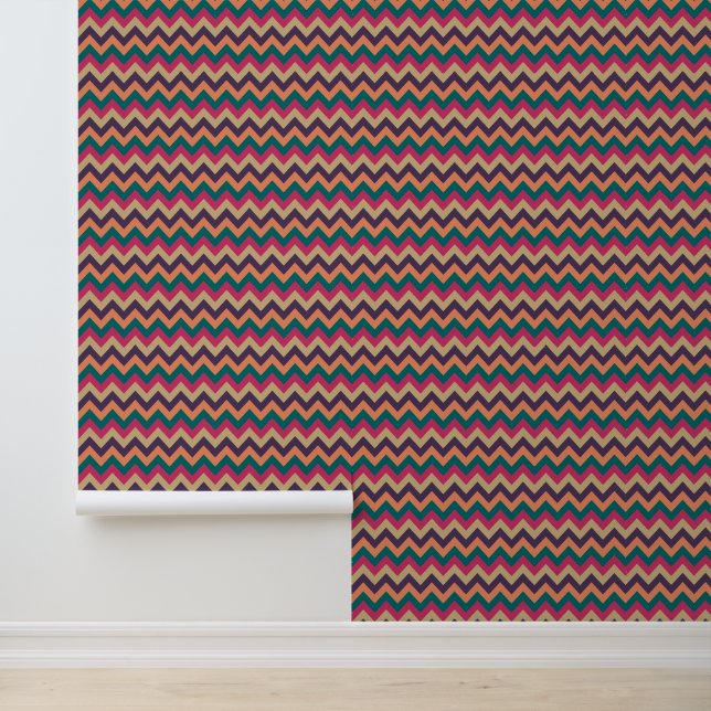 Papier Peint Zigzag tropical (Application)