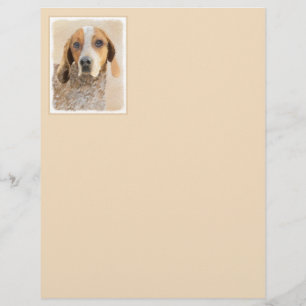 Papier Peinture américaine anglaise sur pilon - Chien Art