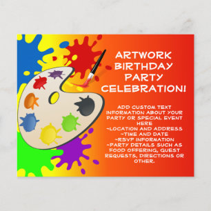 Papier Peinture colorée Palette Art Peinture Anniversaire
