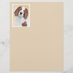 Papier Peinture en Setter rouge et blanc irlandais - Art 
