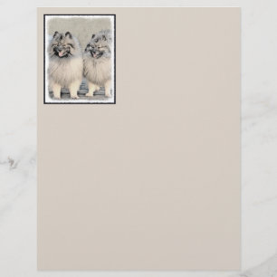 Papier Peinture Keeshond Brothers - Art Chien original