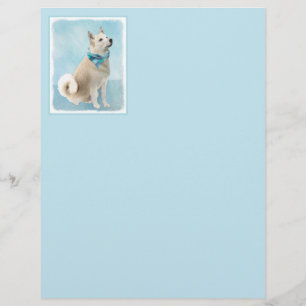 Papier Peinture norvégienne Buhund - jolie art original c