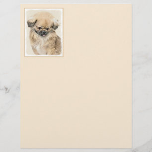 Papier Peinture Pekingese - Cute Original Chien Art