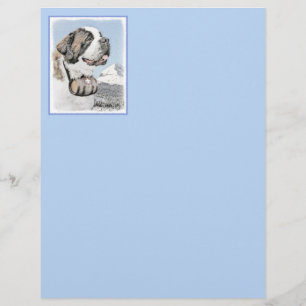 Papier Peinture Saint Bernard - Cute Original Chien Art