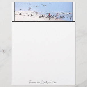 Papier Pélican Beach en-tête personnalisé