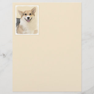 Papier Pembroke Welsh Corgi Peinture - Art Chien original