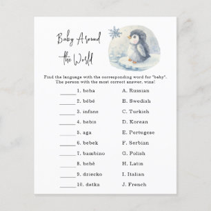 Papier Penguin - Baby autour du monde jeu