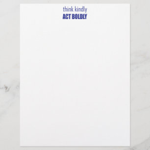 Papier Pensez Bien, Agissez Avec Force