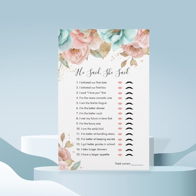 Papier Peonies Il A Dit, Elle A Dit Fête des mariées Game (Créateur téléchargé)