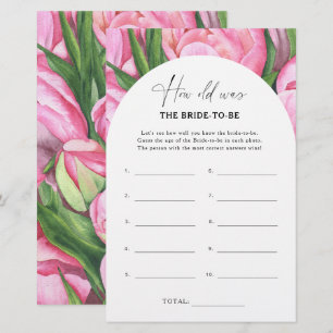 Papier Peony roses - Quel âge la mariée avait-elle pour ê