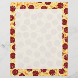 Papier Pepperoni Pizza Motif