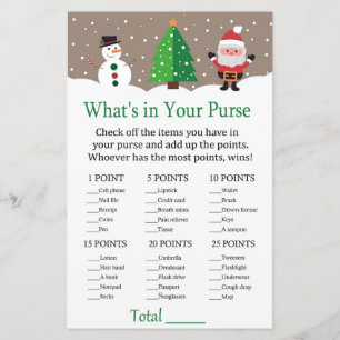 Papier Père Noël, bonhomme de neige Qu'y a-t-il dans votr