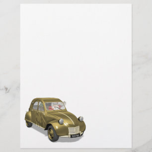 Papier Père Noël En Citroen 2CV