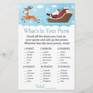Papier Père Noël Sleigh Reindeer Qu'y a-t-il dans votre j
