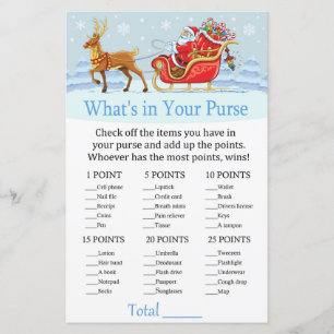 Papier Père Noël Sleigh Reindeer Qu'y a-t-il dans votre j