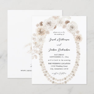 Papier Perles budgétaires et Mariage floral blanc V2