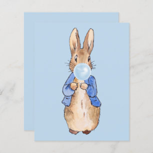 Papier Peter Blown une gomme à bulle bleue