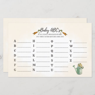 Papier Peter Rabbit | Baby ABC's | Jeu Baby shower