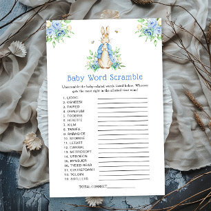Papier Peter Rabbit Baby Word Scramble Jeu