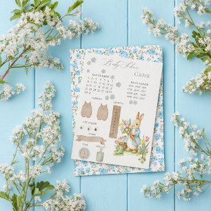 Papier Peter Rabbit Jeu de Baby shower de jardin