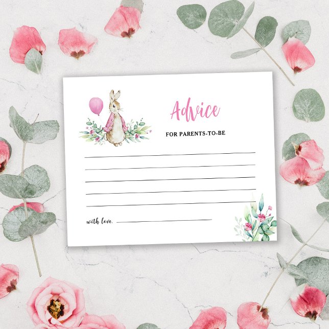 Papier Peter Rabbit Parents-to-be Conseils Card (Créateur téléchargé)