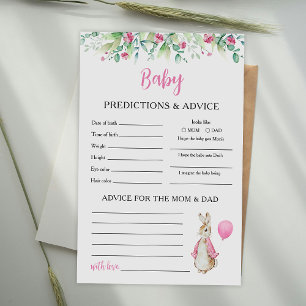 Papier Peter Rabbit Prédictions et conseils pour bébé